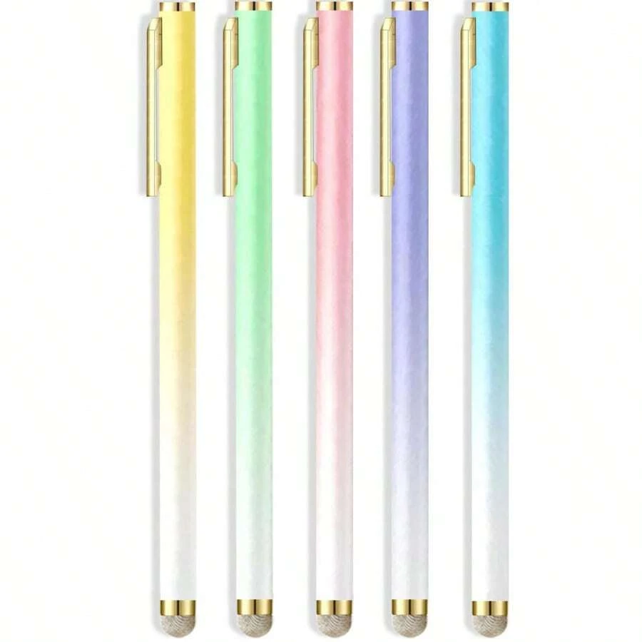 (1 Pc/5-Pcs) Capacitive Stylus, High-Sensitivity And High-Precision Capacitive Touch Pen, Compatible With Tablets, Smartphones, And All General Touchscreen Devices Gifts For Mother, Family, Friends, Kids, Birthday, Holiday - Multicolor - View 1