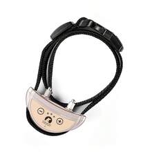 Collar antiladridos recargable por USB para perros, ajustable en sensibilidad, collar de entrenamiento para mascotas en negro, dorado y plateado - Multicolor - Ver 12