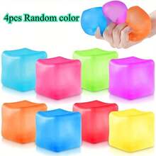 3pcs Squeeze Toys - Soft Ice Cubes For Stress Relief, Relax Fingers, Classroom Prizes & Festive Gifts, Thanksgiving, Christmas - 3 chiếc màu ngẫu nhiên - Xem 2