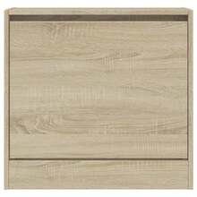 Sapateira vidaXL Sonoma Oak 60x21x57 cm em madeira engenheirada - Castanho - Ver 5