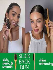 1支男女通用发梳/胡须刷，无香型专业美发造型梳，渐变梳，兼具理发清洁功能，顺滑易梳理，适用于厚发/薄发，适合国庆节、浴室使用、头皮按摩、开学季、旅行度假、日常生活，也是馈赠亲友的佳品。 - 彩色 - 查看 5