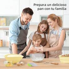 Fermentadora de Pan 13 PCS con 2 Cestas de Fermentación (Apto Horno), Hoja, Batidor y Raspador |   Cestas para Fermentar Pan |   Ideal para Panaderos Profesionales y Caseros |   Fácil Limpieza (13) - 13 - Ver 5