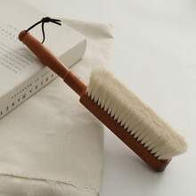 1支软毛除尘刷，带手柄 - 适用于清洁床单、沙发、家具和外套 - 可重复使用且可水洗的清洁刷 | 天然纤维刷毛 | 耐用手柄，家用除尘刷 - 彩色 - 查看 2