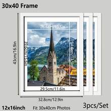 1/3个装 30x40厘米木质相框，适用于30x40厘米/12x16英寸照片，黑色及多种颜色可选，不含相纸，生日/毕业礼物 - 彩色 - 查看 11