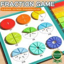 2025 New Fraction Math Teaching Tool, Fraction Science Education Hands-On Textbook, Classroom Demonstration & Interactive Math Addition Subtraction Sense, Birthday Gift - Christmas Gift - Perfect Gift