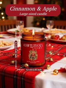 圣诞之夜 - 100克/200克/50克玻璃罐装香氛大豆蜡烛 | 香薰蜡烛,送给闺蜜的生日礼物,送给女性的冬季礼物,圣诞家居装饰。 - 聖誕節款 - 查看 12