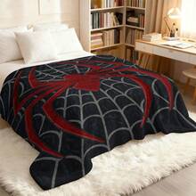 Spider Pattern Printed Flannel Blanket, Soft And Cozy Blanket, Modern Style Blanket, Suitable For Travel, Camping, Office Lunch Break Blanket And Home Decoration, Ideal Birthday, Holiday Gift Four Seasons Universal Multifunctional Blanket/Perfect Gift, Blanket With Modern Aesthetic Design And 2D Printing Him, Her Gifts For Her, Him, Family, Boyfriend, Girlfriend, Father, Family, Mother, Lover, Daughter, Son, Grandfather, Grandmother, Friend, Classmate, Pet. Perfect Nap, Camping, Travel, Home, Daily Life, Office Decoration, Birthday, Anniversary, Valentine's Day, Thanksgiving, Christmas, Halloween, Mother's Day, Father's Day, Wedding, New Year Gifts,Back To School Season,Graduation Gift,Sofa,Bed,Car,Bedroom,Living Room,Office, Outdoor Camping, Beach,Wall Decoration,Newly Expanded Themed Collections To Meet A Variety Of Styles And Scenar - 多色11 - 查看 3
