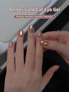 annies 10毫升金色反光玻璃珠猫眼凝胶指甲油猫咪磁性极光闪粉半永久指甲油美甲磁性胶水指甲 - 彩色 - 查看 5