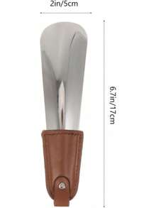 EstiloGALPADA Calzador De Zapatos De Cuero 6.69X1.97X0.12Cm Ideal Para Uso En Casa Y Viajes Fácil De Limpiar Y AlmacenarVersión mejorada - 1 - Ver 6