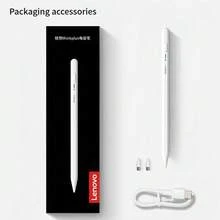 Lenovo BP16 Magnetic Capacitive Stylus Pen, Compatible With Both Apple And Android Devices, Ideal For Office Work, Study, And Drawing. Features Include Low Latency, Smooth Writing, High Sensitivity, Anti-Interruption Design, And Easy-To-Use Magnetic Design. - White - View 7
