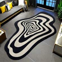 1pc Alien Swirl Pattern Area Rug, Large Floor Mat Casual Carpet For Living Room, Bedroom, Sofa