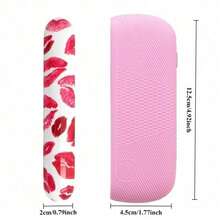 Juego de funda y cubierta de silicona con diseño de beso en los labios para IQOS Iluma e IQOS Iluma I - Lado de la concha - Ver 4