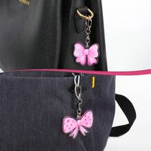 12个粉色蝴蝶结钥匙扣，适用于粉色蝴蝶结主题派对、粉色蝴蝶结生日派对、魅力生日派对、迎婴派对、粉色单身派对、家庭聚会、新娘派对、婚礼、礼品袋填充物、儿童圣诞礼物、性别揭晓派对用品、迎婴派对宾客礼物等。 - 彩色 - 查看 8