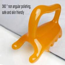 Dual-Push Meridian Spine Gua Sha Massage Handheld Face Resin Massager Release Tool Muscle Scraping Tool For Deep Tissue Therapy - Yellow - View 10