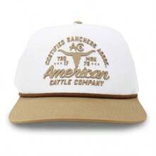 Certified Ranchers Association - Gorra ajustable - Talla Única + Caqui/ blanco - Ver 2