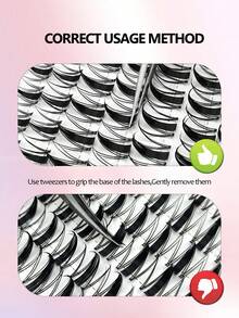 Asiteo 120pcs Anime Cartoon False Eyelashes, D Curl Individual Lashes, Cartoon Lash Clusters - Cosplay DIY Fake Lashes, Reusable, Beginner Friendly, Comes With Lash Glue, Tweezers, Adhesive And Sealant, Suitable For Daily And Party Occasions, DIY Lashes At Home - Multicolor - View 7