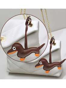 New Fashionable Dachshund Puppy Pendant, Suitable For Daily Wear, Can Be Used As A Bag Accessory, Can Be Given As A Gift To Family, Friends, Classmates, Lovers, For Birthdays, Teachers, And Can Also Serve As A Souvenir. Cute Bag Charm, Bag Pendant Decoration, Bridesmaid Gift, Birthday Gift, A Hanging Accessory For Classmates, Friends, And Colleagues. - Multicolor - View 2