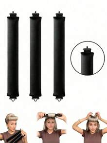 3pcs/Set No-Heat Hair Curling Tool Kit: Curling Rods, Hair Ties & Foam Rollers For Women Hair Styling Design, Hair Rollers, Heatless Curls, Hair Curler, Hair Products And Accessories For Barber Salon Beauty Travel Essentials,Back To School,Travel Holiday Essentials,Hair Accessories For Women ,Hair Styling Kit ,Hair Tool Kit - Multicolor - View 8