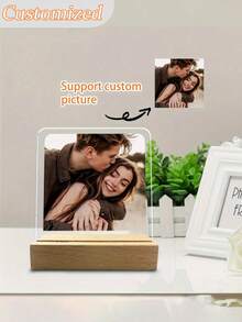Khung ảnh acrylic tùy chỉnh, giá đỡ để bàn bằng acrylic và gỗ, thích hợp cho đám cưới, Ngày Valentine, sinh nhật, kỷ niệm - Thêm ảnh của riêng bạn, món quà hoàn hảo để lưu giữ những kỷ niệm quý giá, quà tặng cho nam hoặc nữ. - nhiều màu - Xem 6