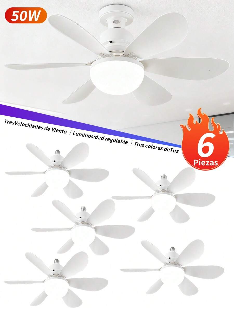 Ceiling Fans - 50W (6 pièces) - Voir 1