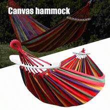 The Outdoor-Specific Anti-Tipping Hammock Adopts A Surrounding Frame Structure. Its Scientific Design Prevents The Risk Of Tipping Over. It Is Made Of Wear-Resistant Materials And Comes With A Portable Storage Bag, Making It Lightweight, Easy To Carry, And Simple To Install. It Meets The Needs Of Travel, Camping, And Courtyard Use. - Multicolor - View 2