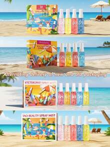 1/4/5 Piezas Set de Bruma Perfumada Serie Brasileña, Incluye Caja de Regalo, Fragancia de Larga Duración, Edición Limitada de Bruma Perfumada, Aceites Esenciales Naturales Mezclados con Peonía, Rosa, Fresa, Melocotón, Naranja, Azahar, Madera de Agar, Magnolia, Vainilla, Coco y Pitaya con Aromas Frutales - Multicolor - Ver 10