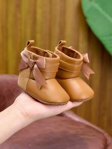 Cute & Comfortable Infant Girl Boots, Soft Bottom Princess Style Toddler Shoes, Holiday Gift For Infant Girls, Suitable For Indoor & Outdoor Wear, Spring/Autumn/Winter