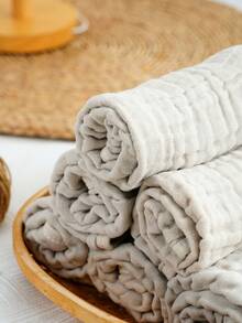 6 Pack Muslin Burp Cloths Muslin Cloths Large 20''x11'' Extra Soft And Absorbent Baby Burping Cloth - White/Pink/Deep Green - Multicolor - View 4