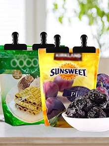 2pcs Stainless Steel Sealing Clips, Food Clips, Nordic Style Sealing Clips, Plastic Bag Airtight Food Clips, Butterfly Clips, T-Shaped Clips, Multi-Purpose Clips