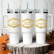 1/3pcs Glass Sticker Golden Eid Ramadhan Design DIY Ceramic Mug Glass Bottle Waterproof Decal Islamic Holiday Party Favor Vinyl Beautification Sticker