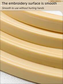 3个米色圆形手工DIY十字绣绣绷，绣框，捕梦网风铃挂环，采用耐用PP材质，适用于万圣节、圣诞节装饰、手机/钥匙链、包包挂饰、背包吊坠、桌面/床头装饰、发饰、汽车挂件等。 - 杏色 - 查看 9