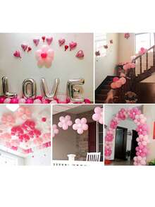 Wedding, Holiday & Birthday Party Supplies: Balloon Accessories - Plum Blossom Clips, Multi-Function Balloon Rings & Balloon Arch Shaping Clips.