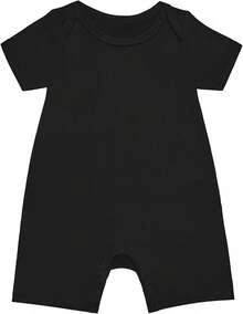 EstiloPijama de rayón para bebé, de manga corta, sin pies, cierre a presión, para niños y niñasVersión mejorada - Salvia - Ver 6