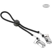 Estilo4 Piezas Sujetadores De SáBanas Ajustables Correas Antideslizantes Correas De Soporte De SáBanas De Cama Colchones EláSticos Sujetadores De Sujetadores De SáBanas(Negro)VersióN Mejorada - 1 - Ver 2