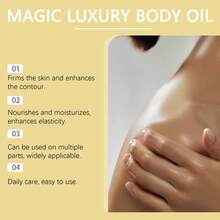 Magic Luxury Body Oil Firming Fade Fine Line Deep Moisturizing Anti-Wrinkles Smooth Brightening Rejuvenating Repairing Nourishing Body Oil For Women Female - Đỏ - Xem 5