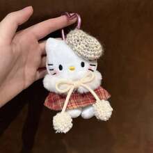 Sanrio 1件冬季限量版猫咪造型吊坠包包挂件钥匙扣，女士礼物，圣诞礼物，教师礼物，姐妹礼物，钥匙圈，旅行配件，钥匙链配件