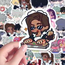 160pcs Cartoon Alien Stage Stickers, Cute Stickers IvanQ Version, Waterproof Stickers For DIY Phone Case, Minimalist Alien Stage Cute Stickers - Multicolor - View 7