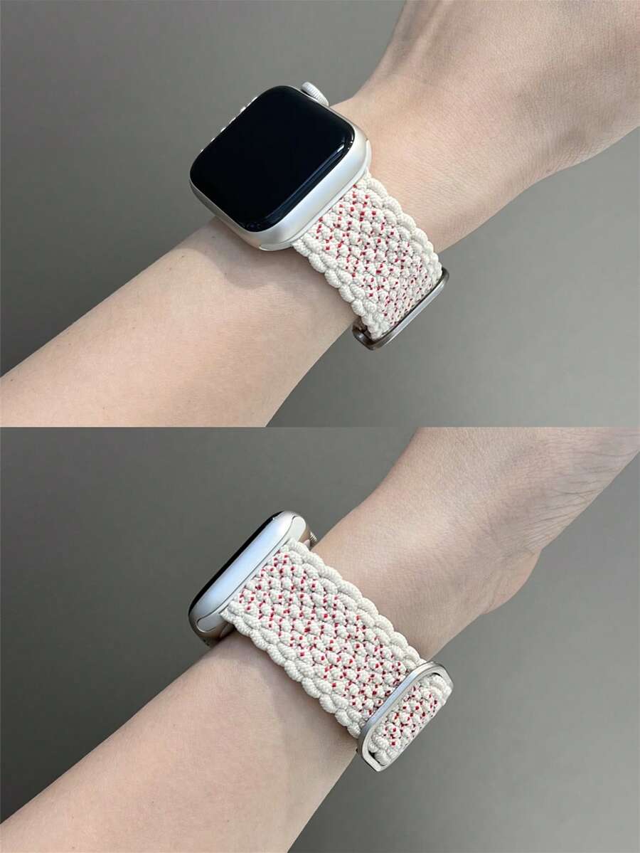 1条男女通用尼龙表带，兼容，尺寸包括42mm、38mm、40mm、41mm、44mm、45mm、46mm和49mm，时尚智能手表替换表带，适用于Series Ultra2、Ultra SE2、SE 11、10、9、8、7、6、5、4、3、2、1等型号，是返校学生的理想礼物