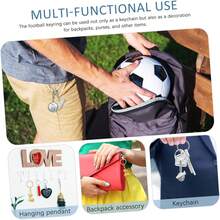BESPORTBLE 2 piezas Llaveros de Fútbol Llaveros de Fútbol para Niños Ligeros y Portátiles Accesorios de Fútbol para Mochilas - 1 - Ver 4