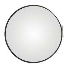 SENDERPICK 11.81" Wide-Angle Convex Mirror, Traffic Safety Driveway Mirror With Adjustable Fixing Bracket, Wide Angle View Curved Street Parking Corner Mirror - màu đen - Xem 9