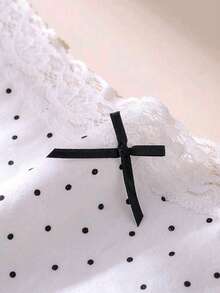 Perizoma con stampa carina per ragazze, biancheria intima a vita bassa da donna con bordo in pizzo, comoda