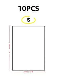 25 piezas Bolsa de almacenamiento de ropa de PE, bolsa de clasificación de ropa transparente de PVC, bolsa de embalaje impermeable con cremallera para ropa interior, caja de almacenamiento de ropa con patrón de margaritas pequeñas para el hogar, bolsas de almacenamiento transparentes con escarcha, bolsas de embalaje de envío, para empacar camisetas, camisas, zapatos, documentos, bolsas de plástico selladas, bolsas reutilizables con cierre hermético y escarcha, bolsas de almacenamiento de viaje ahorradoras de espacio, organizador de almacenamiento de ropa para el dormitorio y el armario