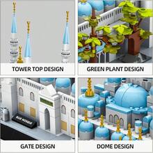 - Juego de bloques de construccin de mezquita azul - inicial - Ver 3