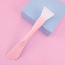 1/2/4 Pc Pastel Color Silicone Face Mask Spatula Brushes | Minimalist Style Soft Silicone Fan-Shaped Applicator | Non-Stick, Easy-Clean Skin Care Tool For Mud/Clay Masks | Perfect For Home Spa, Self-Care Routines & Travel - Multicolor - View 11
