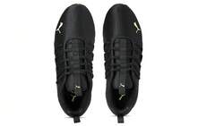 Puma Axelion Rip Lightweight Cushioning Fabric Synthetic Leather Breathable Low-Top Casual Training Running Shoes Black Yellow Sneaker Men 192581-01 - 彩色 - 查看 4