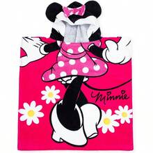WSXC Disney Minnie Mouse 22" X 22" Hooded Poncho Bath/Beach Towel - Chuột Minnie Hồng - Xem 5