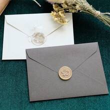 Solid Color Cashmere-Feel Office Envelopes, Western Business Invitation Cards, Holiday Gifts, Suitable For Wedding Invitations, Valentine's Day Letters, Thanksgiving, Christmas Greeting Card Envelopes - Multicolor - View 4