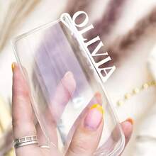 10/30/50pcs Customized Acrylic Name Drink Labels, Personalized Wine Charms, Glass Drink Ornaments, Acrylic Name Place Cards - Multicolor - View 4