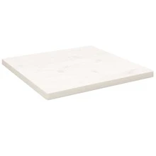 tablero de mesa vidaXL blanco de 50x50x2,5 cm de madera maciza de pino. - Marrón - Ver 1