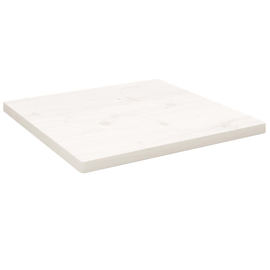 tablero de mesa vidaXL blanco de 50x50x2,5 cm de madera maciza de pino. - Marrón - Ver 1